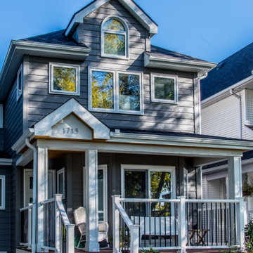 Siding Installation - James Hardie Lap Siding in Evening Blue