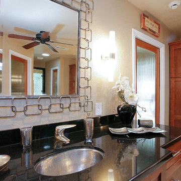 Master bathroom , closet and exercise room