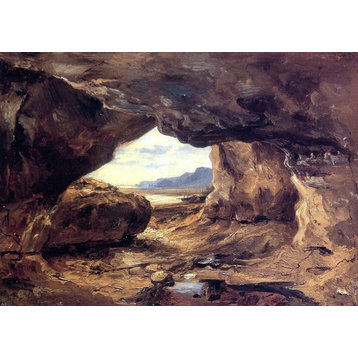 Theodore Rousseau A Cave in a Cliff near Granville Wall Decal