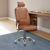 CorLiving Workspace Executive Tilting Office Chair in LighBrown Leatherette