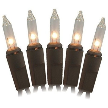 50 Clear Brown Cord Wire Light Set