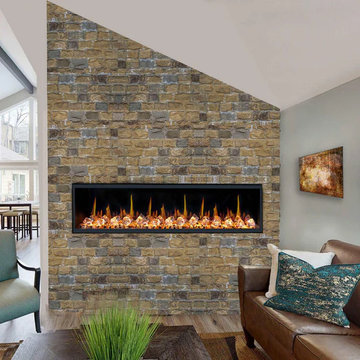 Litedeer Homes Latitude 75-Inch Smart Control HD LED Electric Fireplace