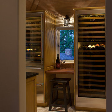 Hillside Home with a wine room