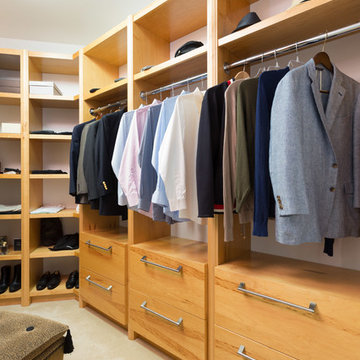 Custom Woodwork Office and Closet