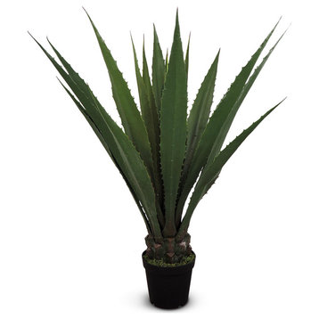 Faux Botanical Giant Agave in Green 45"H