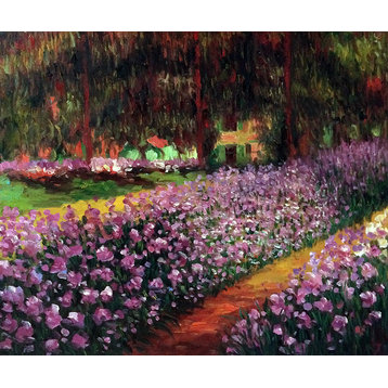 Artist's Garden at Giverny, Unframed Loose Canvas