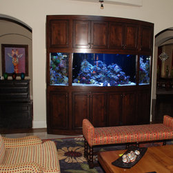 Rustic Radius Aquarium Stand - Furniture