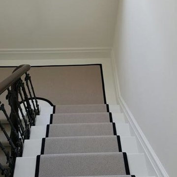 Installing Carpet to Stairs With Border