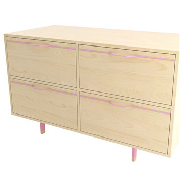 Chapman Small Storage Dresser, Pink, Maple