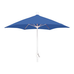 FiberBuilt Umbrellas LLC - 7.5-foot Hexagonal Pacific Blue Patio Umbrella - Outdoor Umbrellas