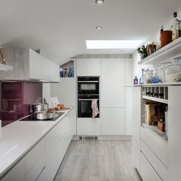 No space is a waste in a compact kitchen.