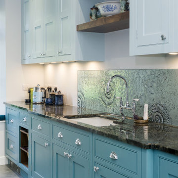 Luxury Bespoke Blue Kitchen in the Vale of Glamorgan