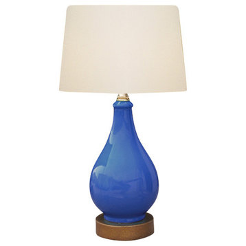 Porcelain Table Lamp, Blue