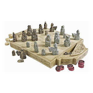 Smolart Hand Carved Soapstone Maasai Chess Set Board- 14 in.