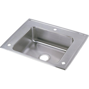DRKAD282240R Lustertone Classic Stainless Steel 28" x 22" Classroom ADA Sink