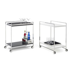 FLAT FIX SERVING TROLLEY  Yomei - Bar Carts