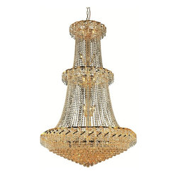 Elegant Lighting - Elegant ECA1 Belenus 32 Light 42" Spectra Chandelier, Gold/Clear - Chandeliers