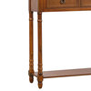Console Table Sofa Table with Storage Console Tables, Antique Walnut