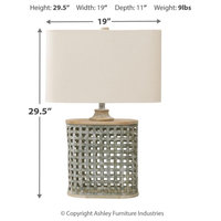 Deondra Gray Metal Table Lamp