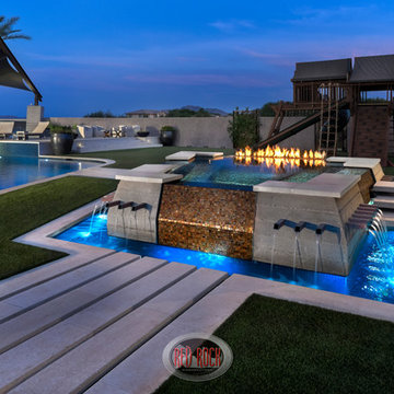 Private Outdoor Design by Red Rock Contractors and Red Rock Pools & Spas.