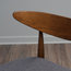 Issaic Mid-Century Modern Dining Chairs, Charcoal/Walnut, Set of 2
