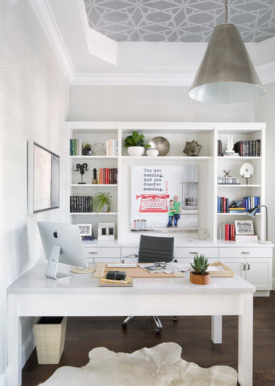Transitional Home Office by Krista + Home