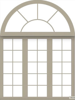 Radius Window Grid Pattern What is the right grid style for these arched windows? | Houzz Forum