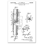 DDCG - Vintage Clarinet Patent 20"x30" Print on Canvas - This canvas features a vintage clarinet patent to help you match your personal style in your interior decor.  The result is a stunning piece of wall art you will love. Made to order.