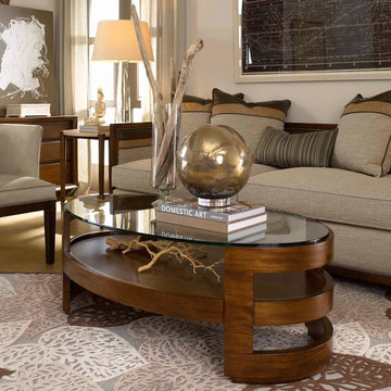 Renderings Eaves Oval Cocktail Table