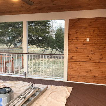 Overland Park Screened Porch With Attached Deck