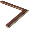 Ramino, 1 5/8", Black Lacquer With Gold, Mahogany Lacquer With Gold, 5x7