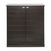 Stamford Modern Bar Cabinet, Dark Brown