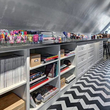 Modern Chevron Wall Stencil Projects