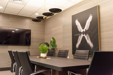 Home office - contemporary home office idea in Denver