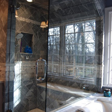 Bardiglio Gray Marble Bathroom - Pic 6