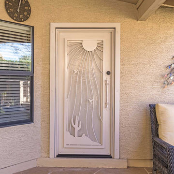 Desert Sunray Iron Entry Door