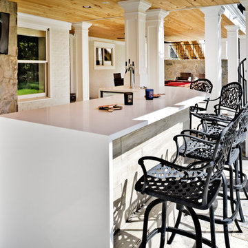 Exterior Remodel Turns Home Backyard into Gorgeous Retreat in Great Falls, Va
