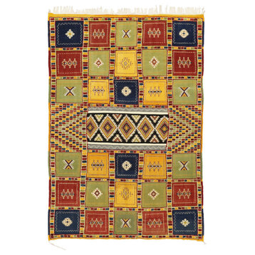 Vintage Taznakht Moroccan Kilim Rug, 07'01 x 10'01