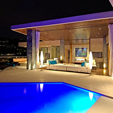 blue jay Hollywood Hills Infinity Edge Pool