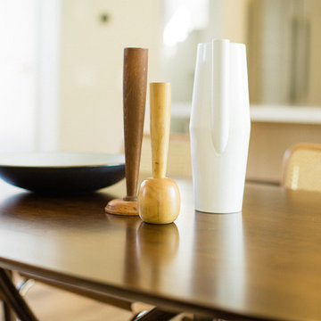 Midcentury Modern Dining Room Table Styling