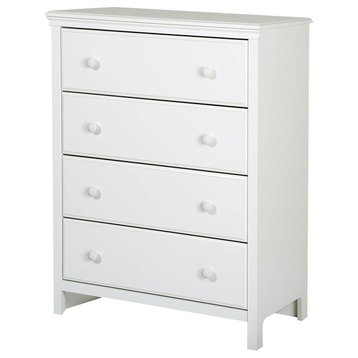 South Shore Cotton Candy 4-Drawer Chest, Pure White