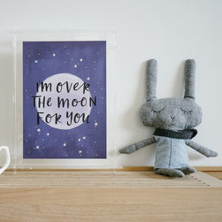 Over The Moon Print - Drawings And Illustrations