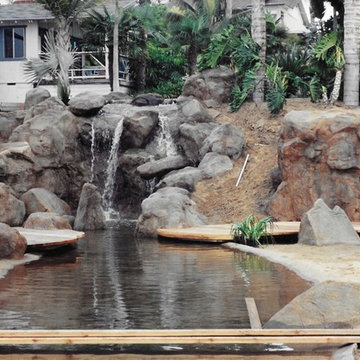 Pool waterfalls