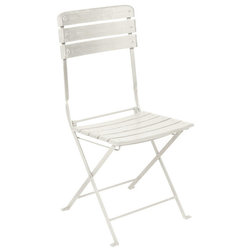Farmhouse Folding Chairs And Stools Caf̩ Chair, White