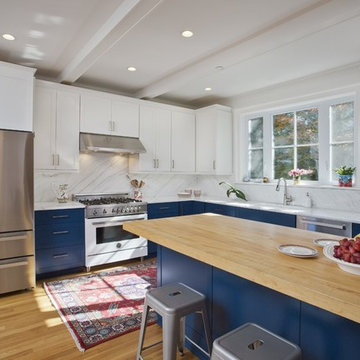 A Bright, Inviting Kitchen by LGE Interiors and Easthill Cabinetry