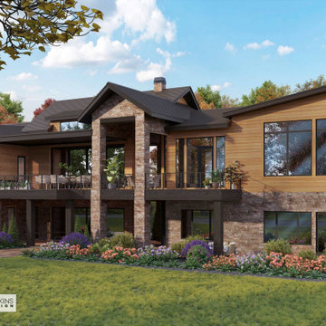 Asheville, NC, Modern Mountain Contemporary Golf Course Home