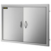 VEVOR Outdoor Kitchen Doors BBQ Kitchen Doors 19x28" Stainless Steel Cabinet