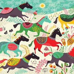 Wild Horses by Helen Dardik - Kids Wall Decor