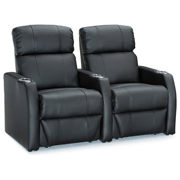 Seatcraft Sienna Home Theater Seating, Black, Row of 2