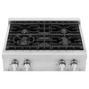 Cosmo 18k BTU Pro Gas Cooktop With 4 Burners Stainless Steel